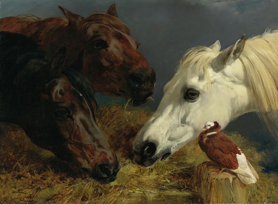 Animal Painting - Farmyard Friends by John Frederick Herring Snr.