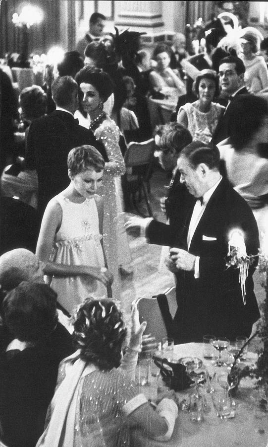 Farrow & Sorenson At Black & White Ball Photograph by Fred W. McDarrah Farrow & Sorenson At Black & White Ball Photograph by Fred W. McDarrah