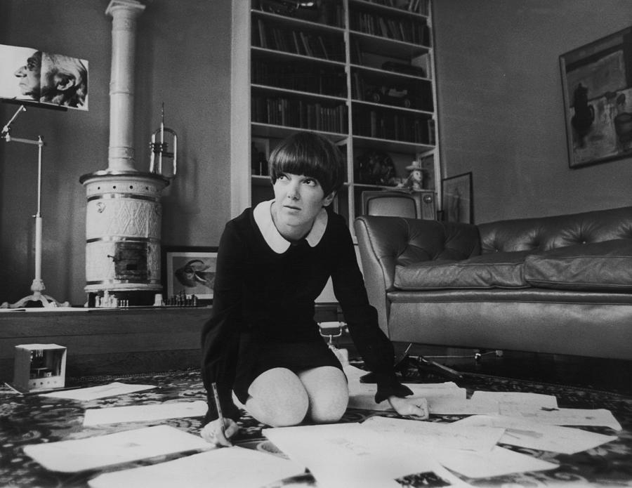 Fashion Mary Quant At Work Around 1967 Photograph by Keystone-france