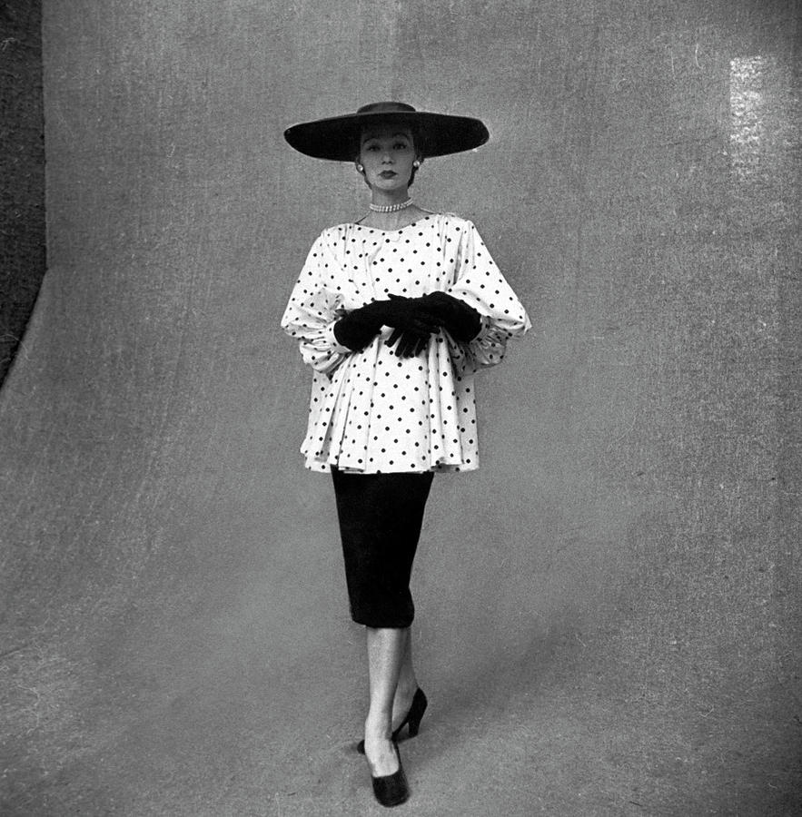 Fashion Model Showing Polka Dotted Photograph by Gordon Parks Fashion Model Showing Polka Dotted Photograph by Gordon Parks