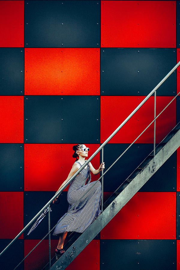 Up Movie Photograph - Fashion Stairs by Ruslan Bolgov (axe)