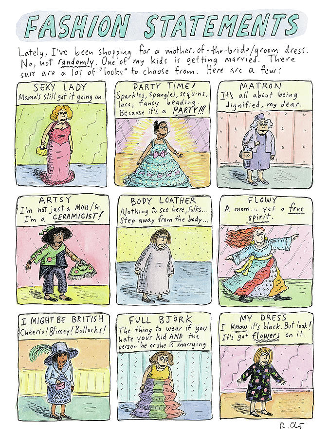 Fashion Statements Drawing by Roz Chast