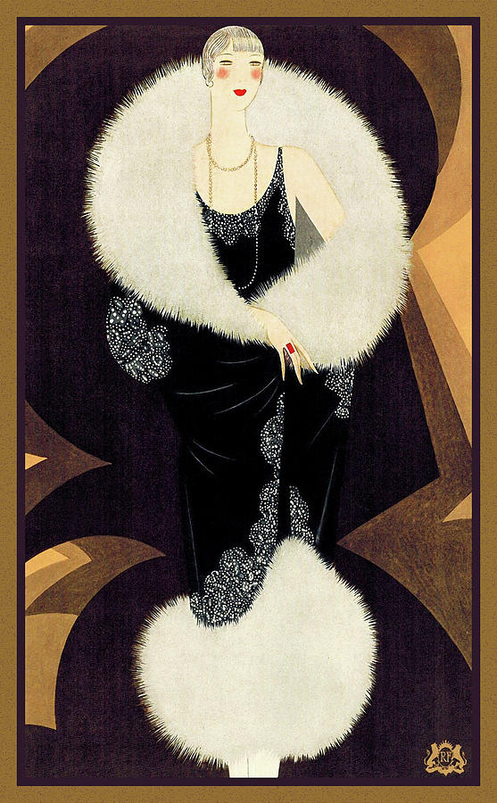 Vintage Mixed Media - Fashion Women 0035 by Vintage Lavoie Vintage Mixed Media - Fashion Women 0035 by Vintage Lavoie