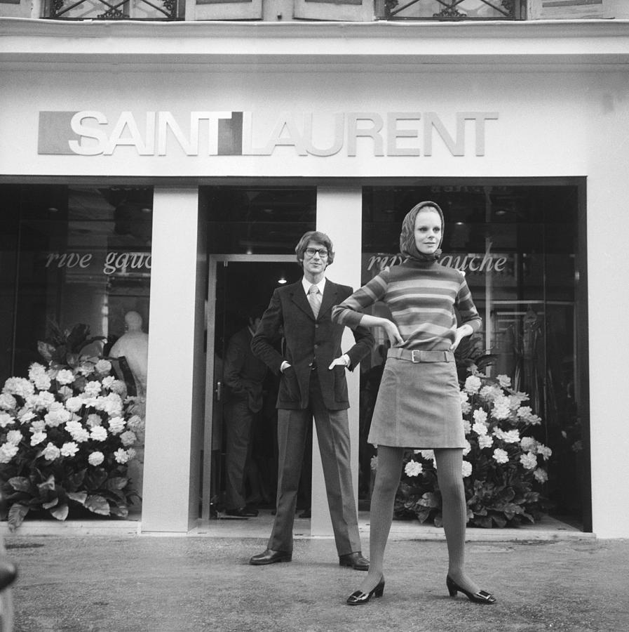 Paris Photograph - Fashion  Yves Saint Laurents Rive by Keystone-france