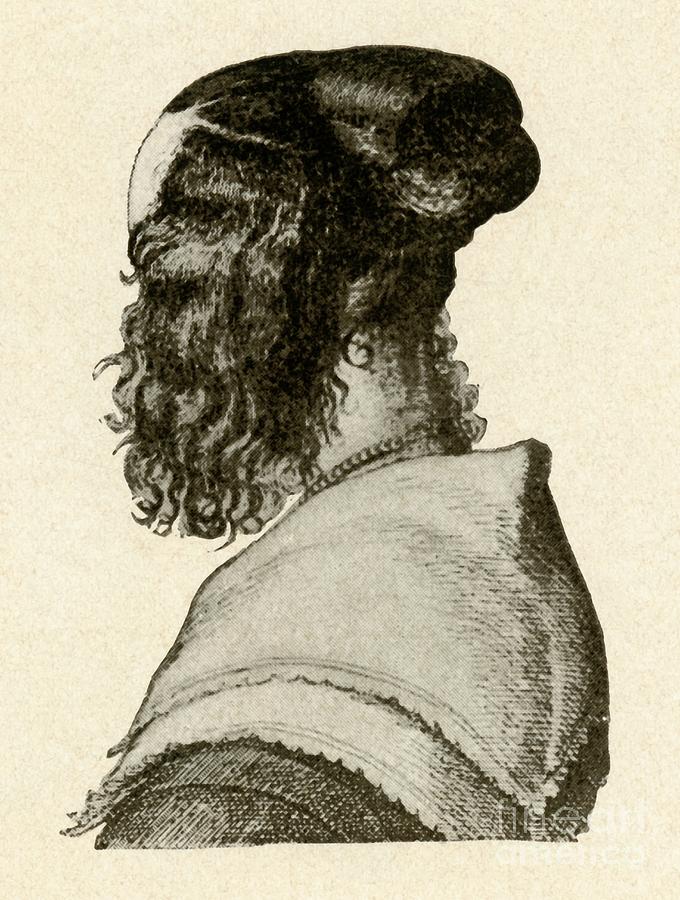 Fashionable Style Of Hair-dressing Drawing by Print Collector