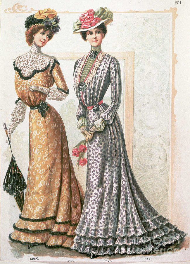 Fashionable Victorian Ladies Photograph by Bettmann