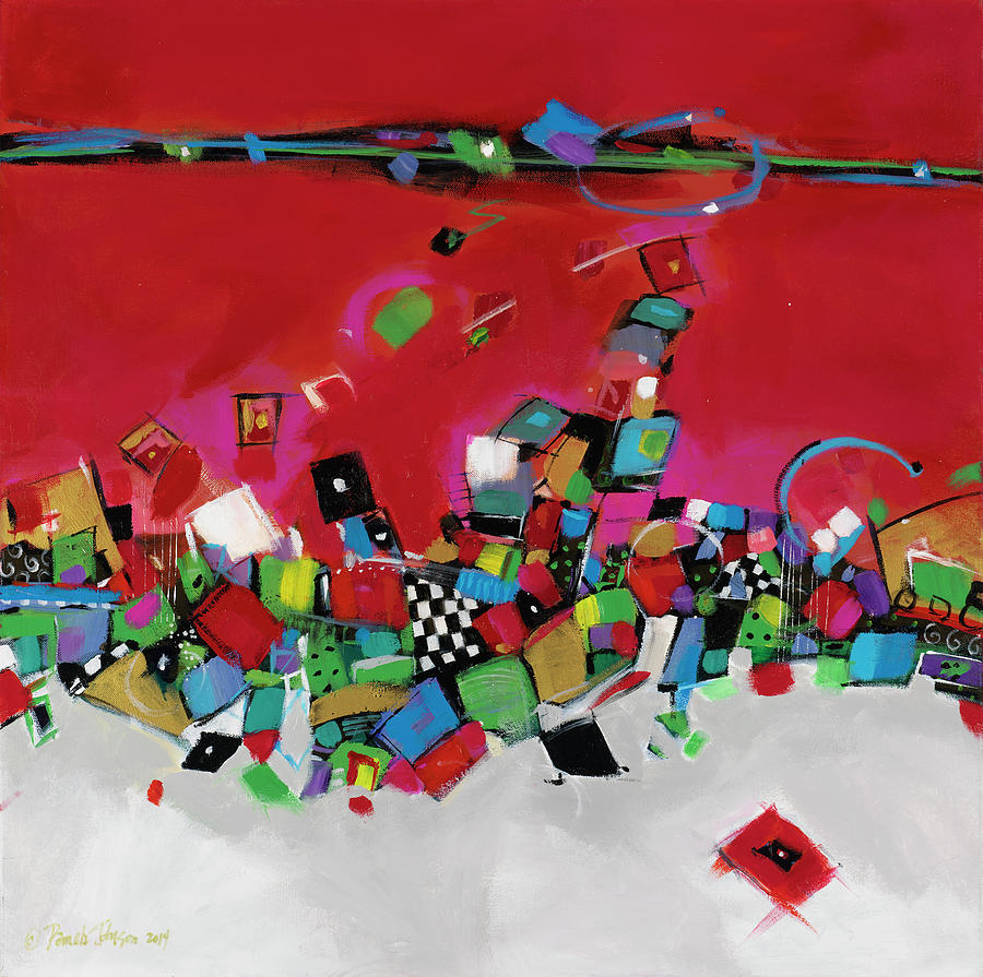 Abstract Painting - Fast Car II by Pamela A. Johnson