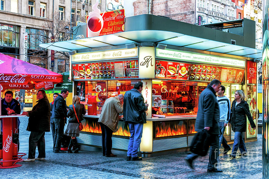 Fast Food in Prague Photograph by John Rizzuto