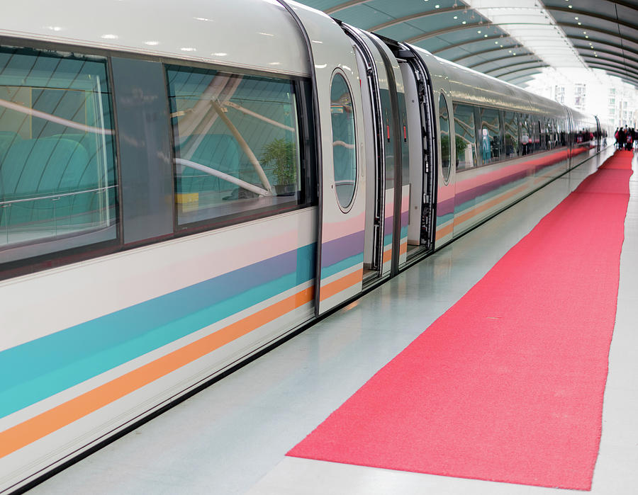 Shanghai Maglev Magnetic Train Photograph by Nick Mares