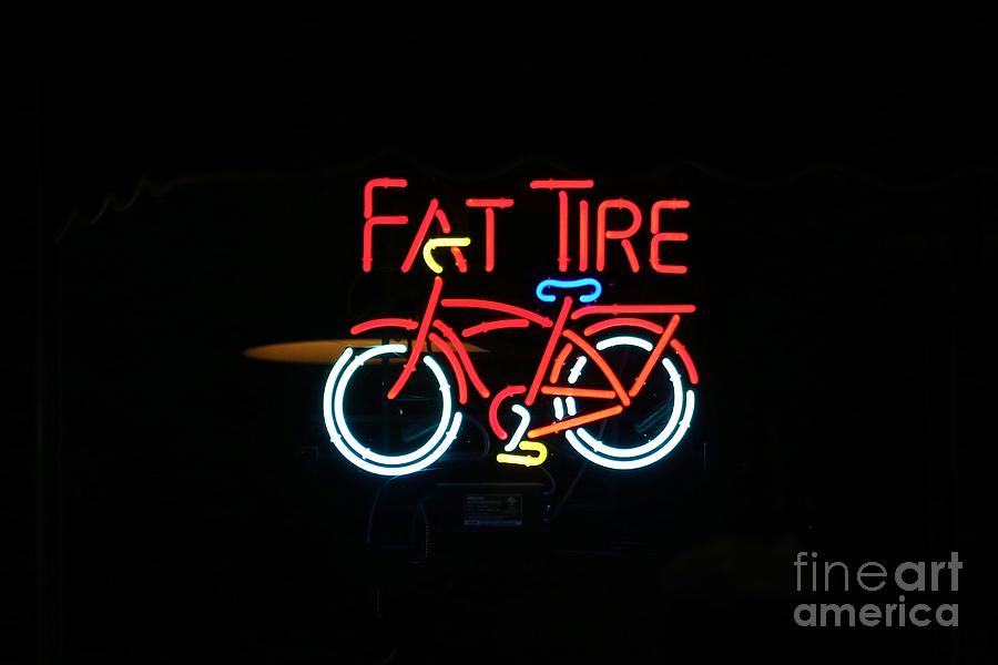 fat tire beer neon sign