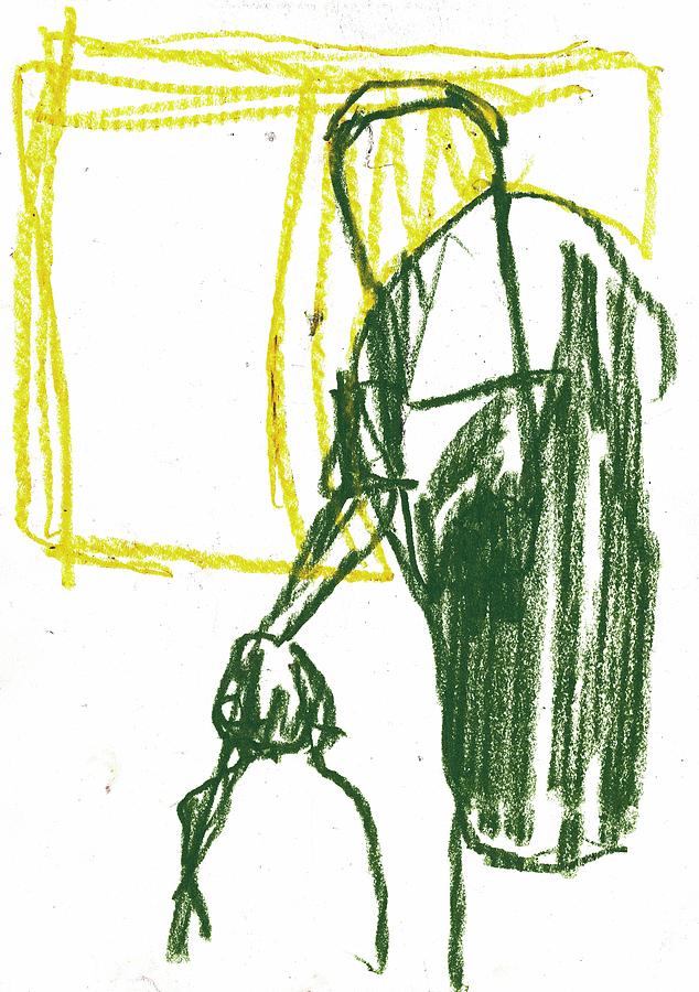 Father and Son Drawing by Edgeworth Johnstone