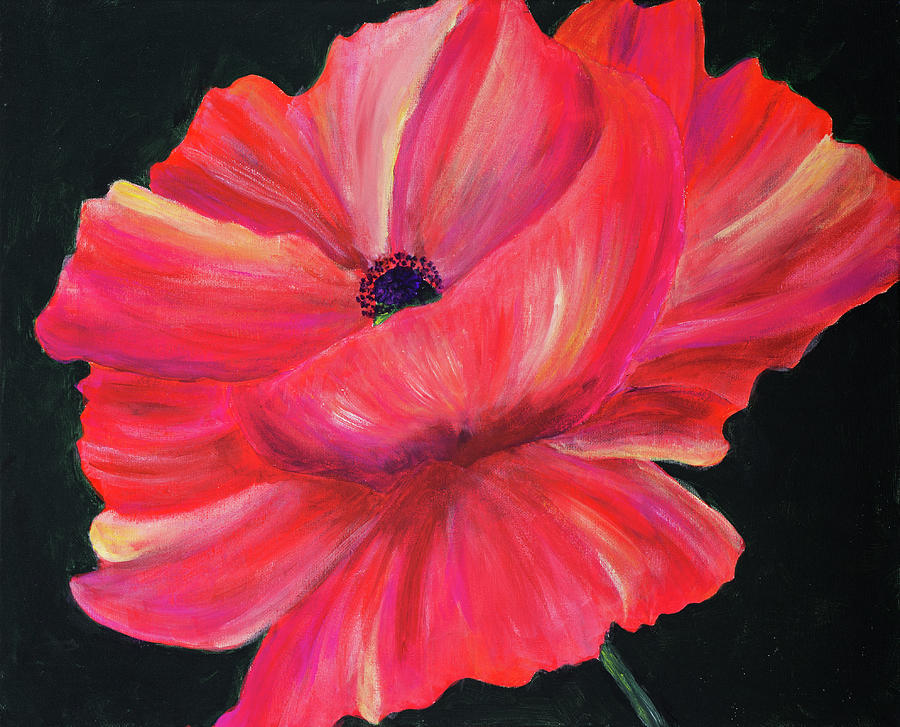Poppy Painting - Fathom The Flame by Iryna Goodall
