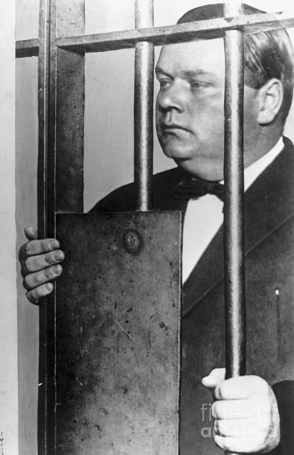 Fatty Arbuckle Behind Bars Photograph By Bettmann Fine Art America