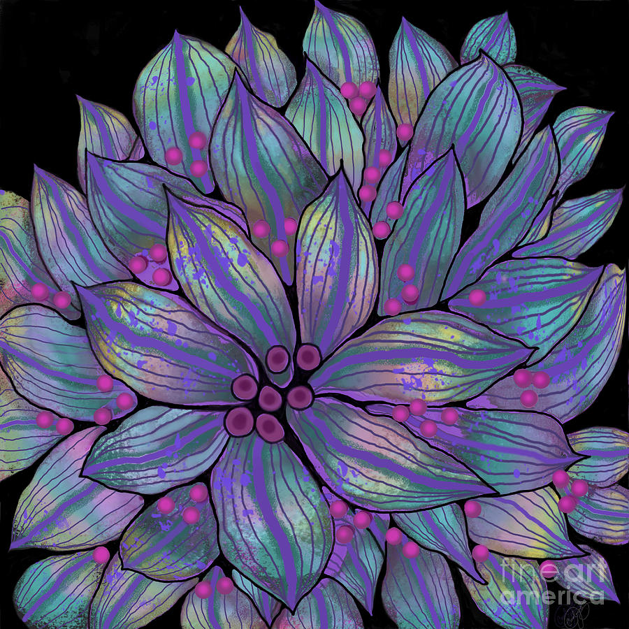 Faux Fleur Digital Art by Carol Jacobs