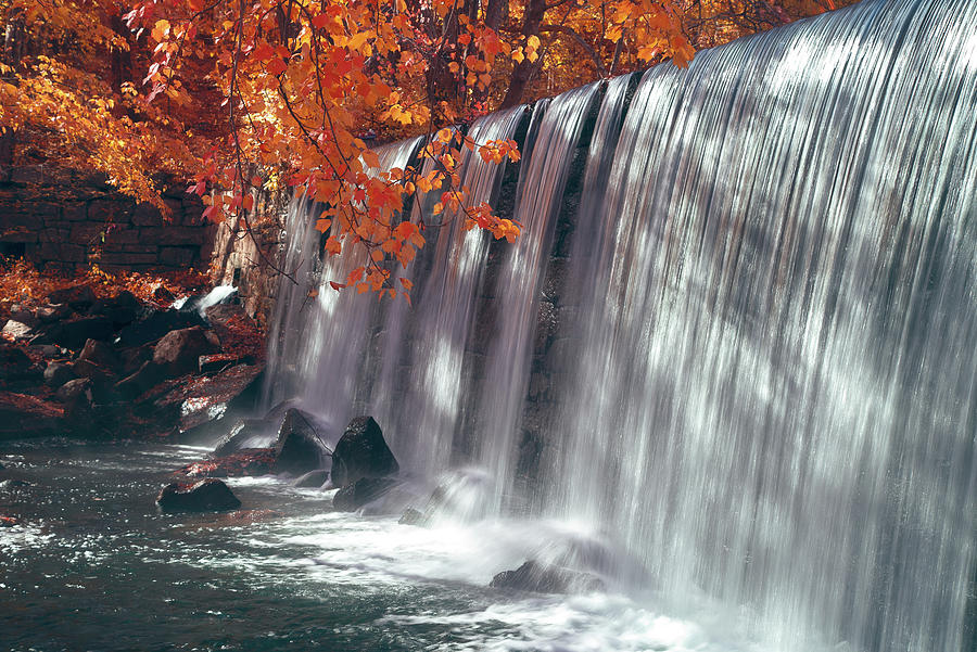 Faux Foliage Falls Photograph by Brian Hale