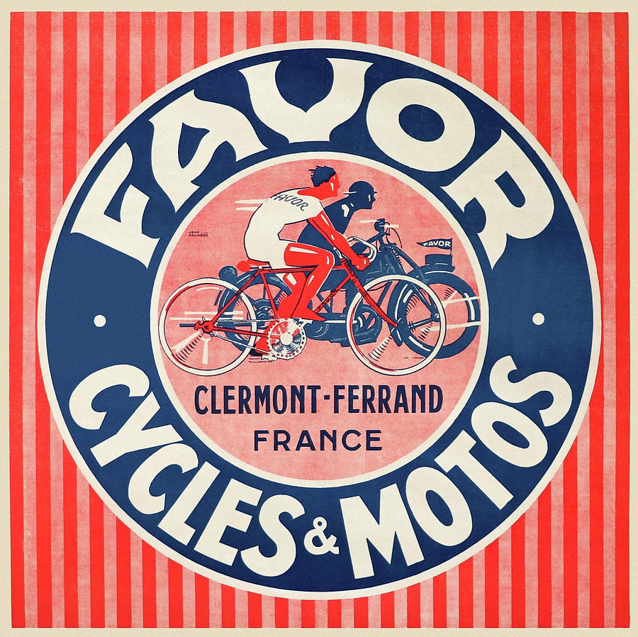 Favor Cycles & Motos Painting by Jean Prunire