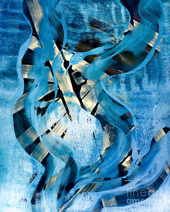Blue Painting - Favorite Blue Abstract by Laura L Leatherwood Blue Painting - Favorite Blue Abstract by Laura L Leatherwood