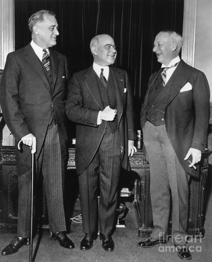 Fdr With Herbert Lehman And Al Smith Photograph by Bettmann