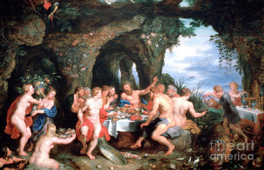 Peter Paul Rubens Drawing - Feast Of Achelous, C1615. Artist Jan by Print Collector
