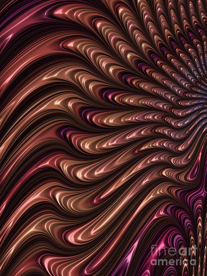 Abstract Digital Art - Feathered by John Edwards