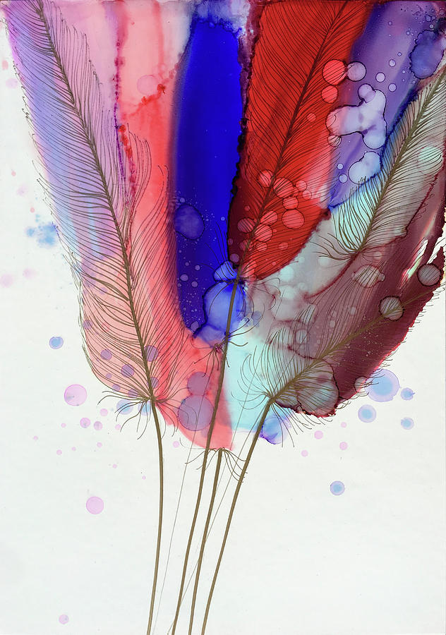 Feathers 5 Painting