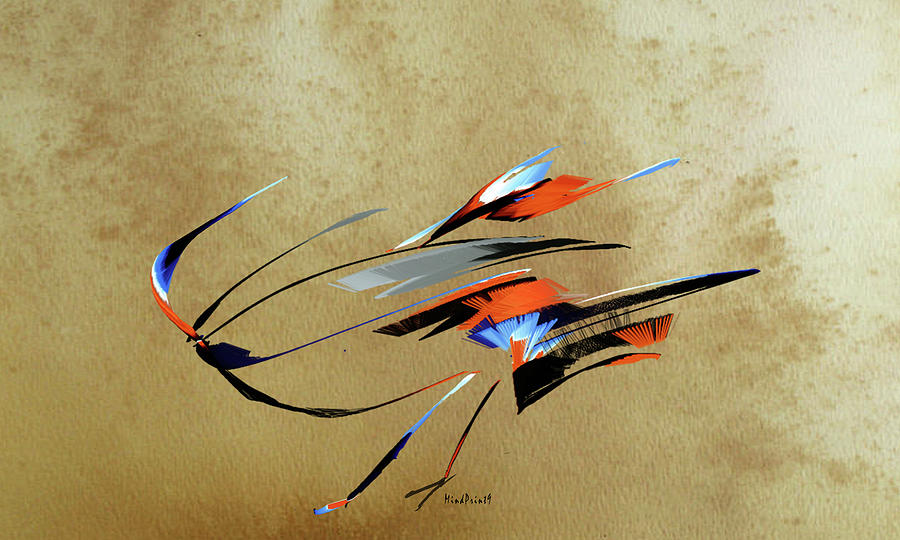 Feathers Digital Art by Asok Mukhopadhyay