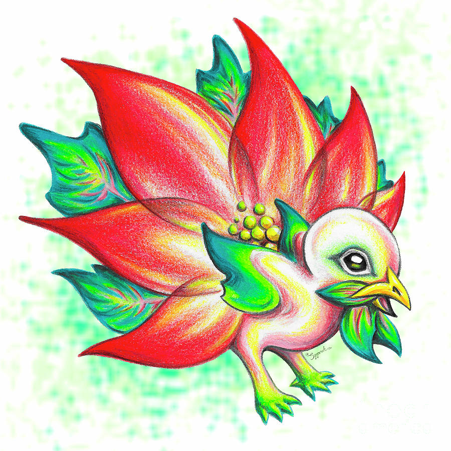 Feathery Flower Drawing by Sipporah Art and Illustration