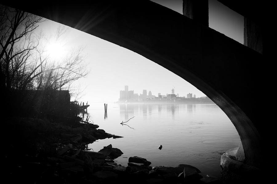 Detroit Photograph - February Fog by Peter Hydorn