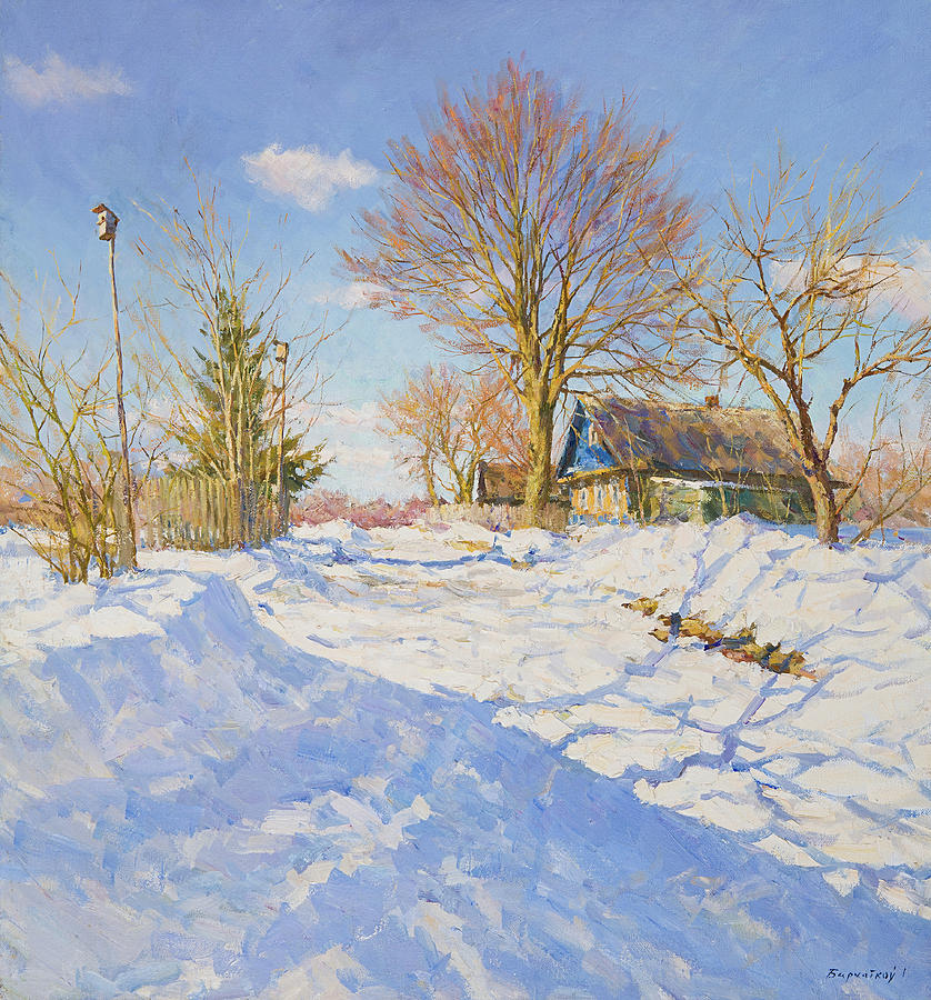 February Painting By Igor Barkhatkov