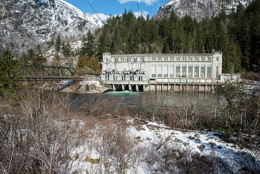 February Snow at Gorge Power House Photograph by Tom Cochran