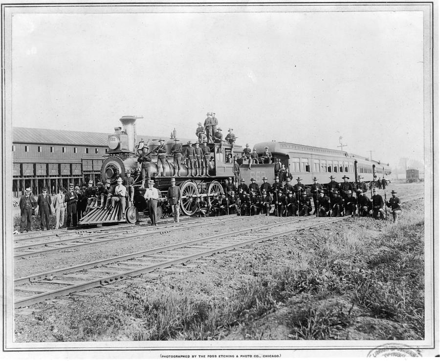 Federal Troops During The Pullman Strike Photograph by Fotosearch