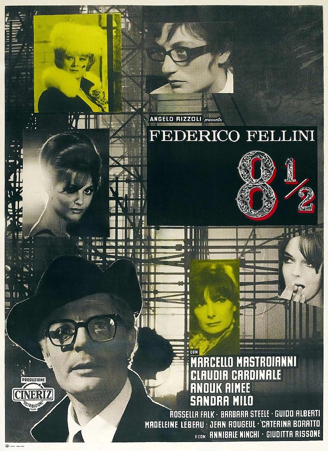 FEDERICO FELLINIS 8 1/2 -1963- -Original title 8 1/2-. Photograph by Album
