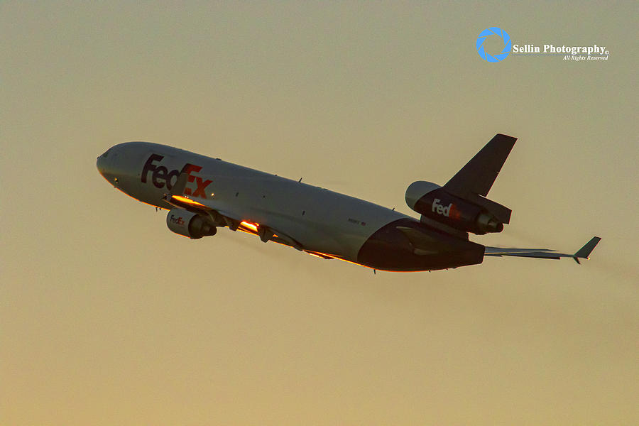 FedEx Departure Photograph by Frank Sellin