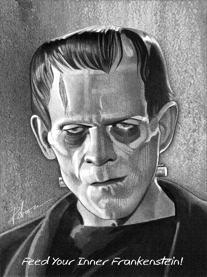 Feed Your Inner Frankenstein Drawing by D Robinson - Fine Art America