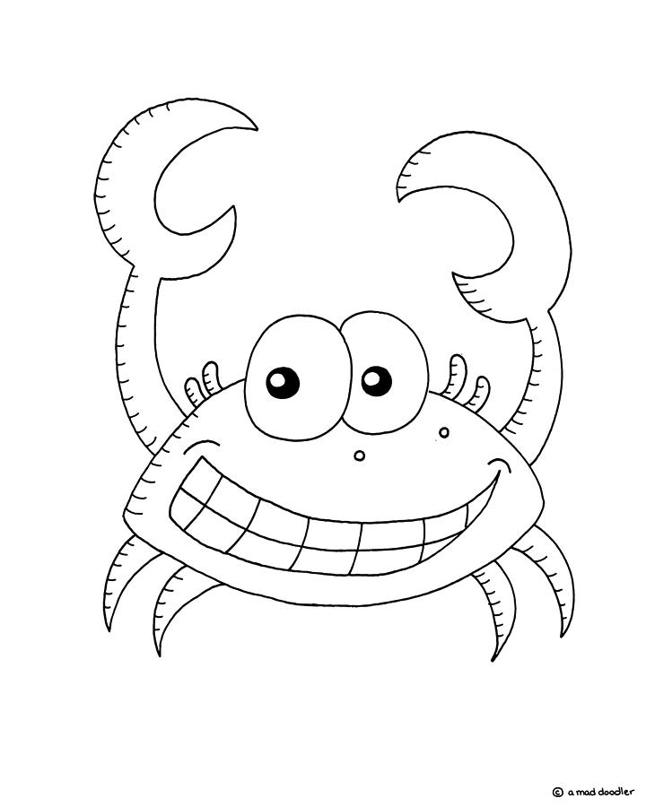 Feeling Crabby? #2 Drawing by A Mad Doodler