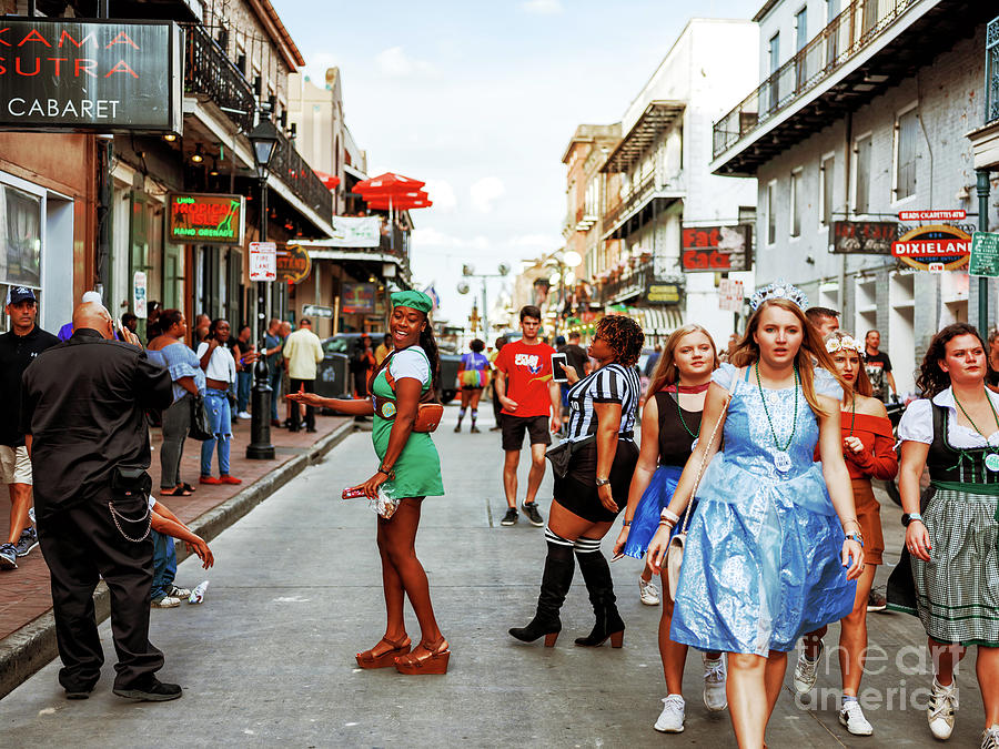 Feeling Pretty on Bourbon Street in New Orleans Photograph by John Rizzuto
