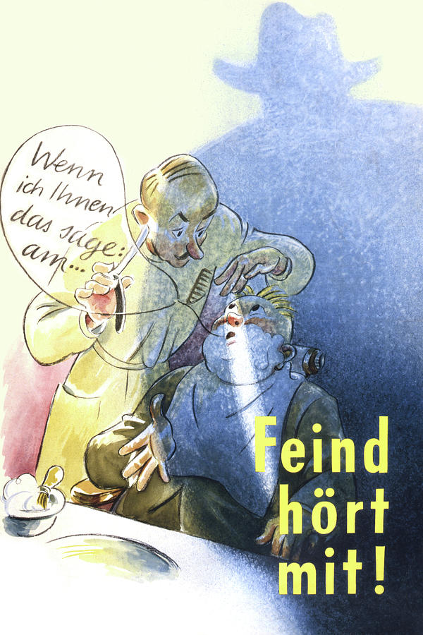 Feind hrt mit! Painting by Karl Hans Richard Zoozmann