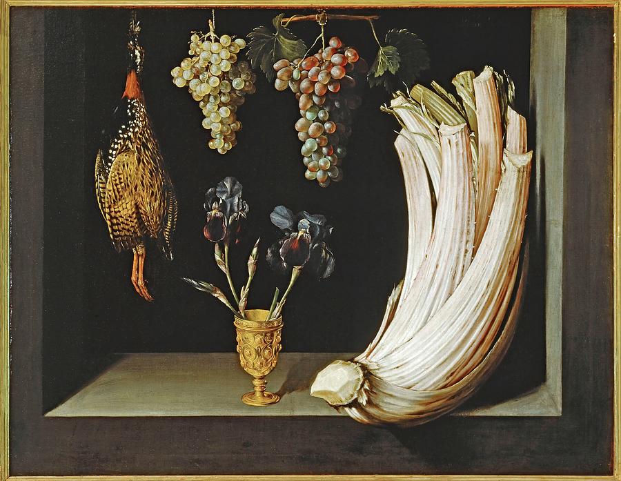 Felipe Ramirez / Still Life, 1628, Oil on canvas, 71 x 92 cm, P02802. Painting by Felipe Ramirez -17th cent -