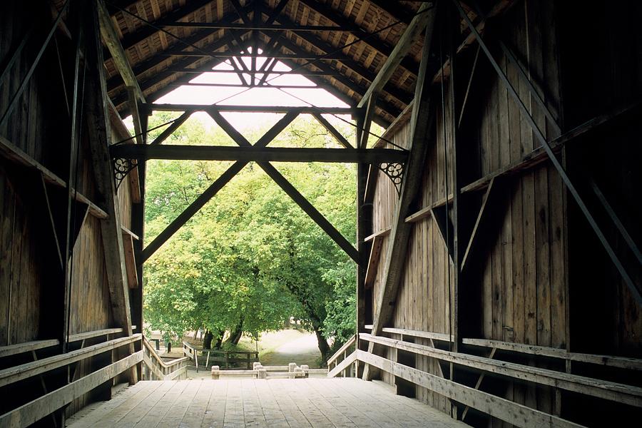 Felton Covered Bridge Photograph by Gary Crabbe - Fine Art America