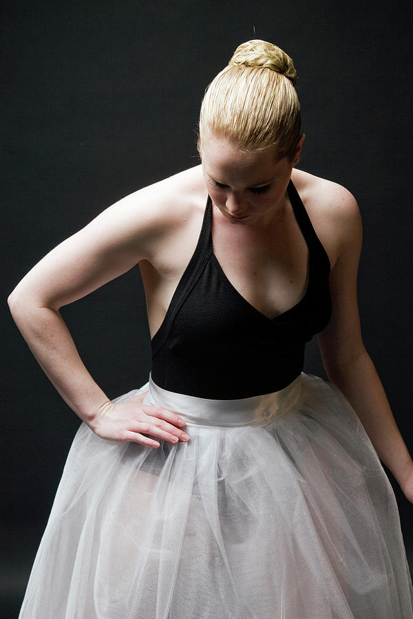 Female Ballerina In Shadow Photograph by Charity Burggraaf