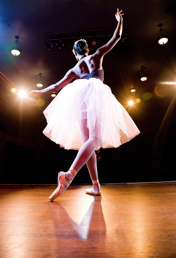 Female Ballerina On Stage Dancing Photograph by Inti St. Clair