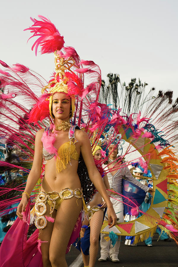 Female Dancer At The Carnival Parade Photograph by Juergen Richter / Look-foto Female Dancer At The Carnival Parade Photograph by Juergen Richter / Look-foto
