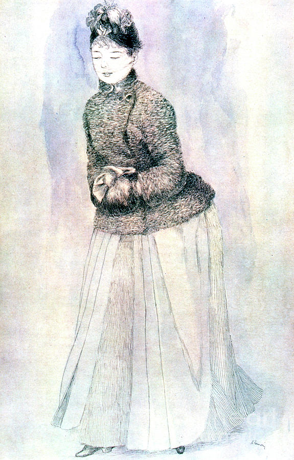 Female Figure, 20th Century. Artist Drawing by Print Collector
