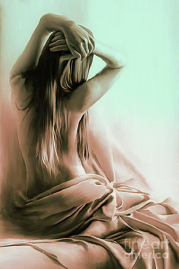Female from back 77h Painting by Gull G