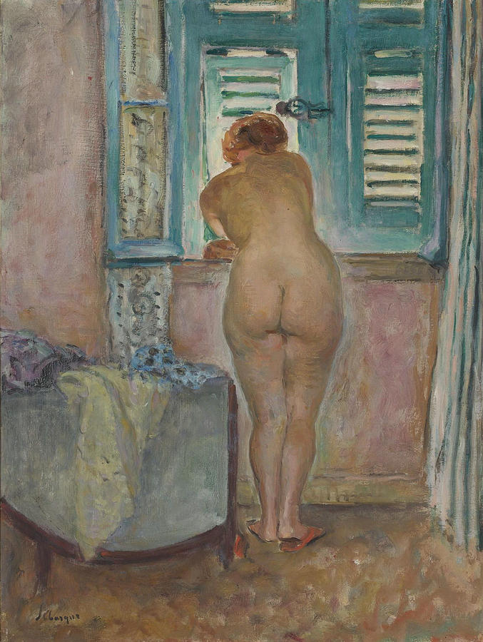 Female Nude By The Window Painting