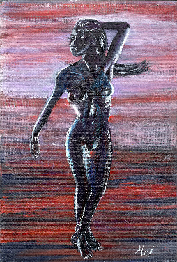 Female Nude. Painting by Mel Beasley
