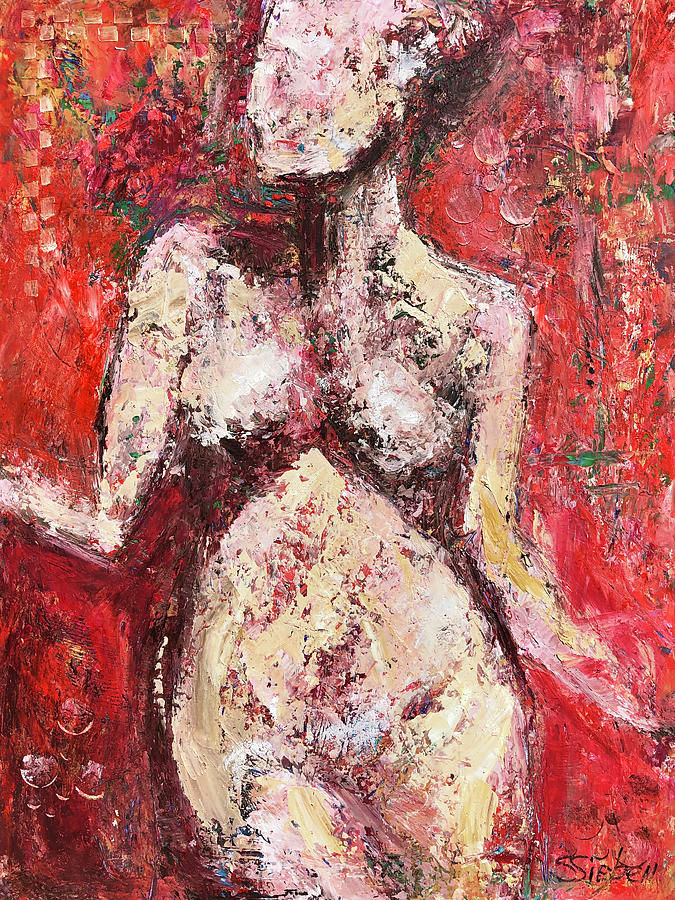 Female Nude Painting by Sharon Sieben