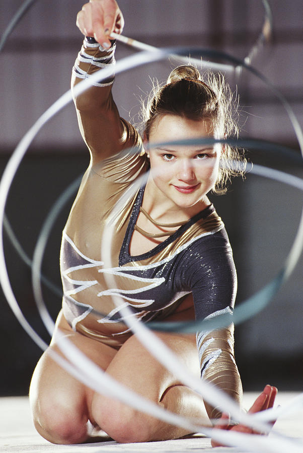 Female Rhythmic Sports Gymnast Photograph by Terje Rakke Female Rhythmic Sports Gymnast Photograph by Terje Rakke