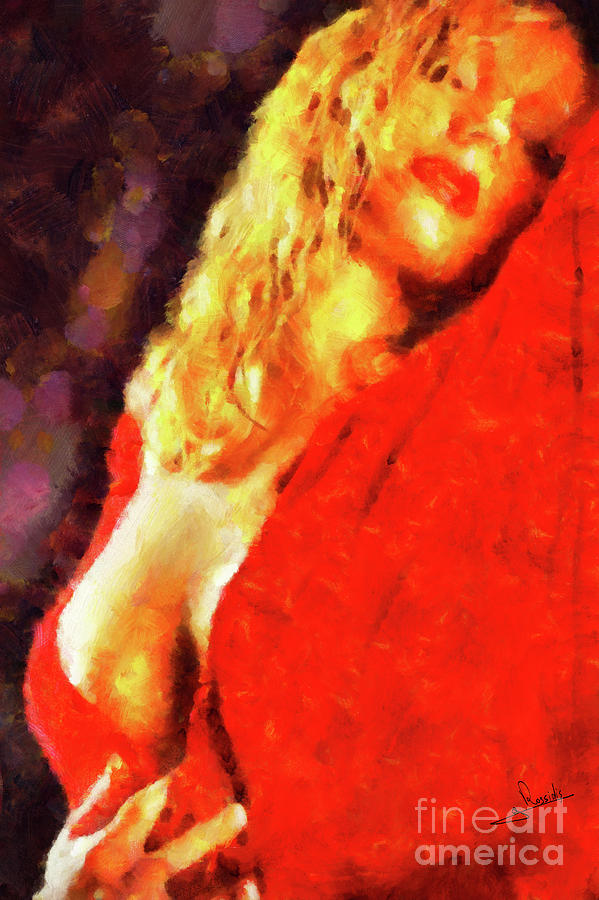 Femme fatale Painting by George Rossidis