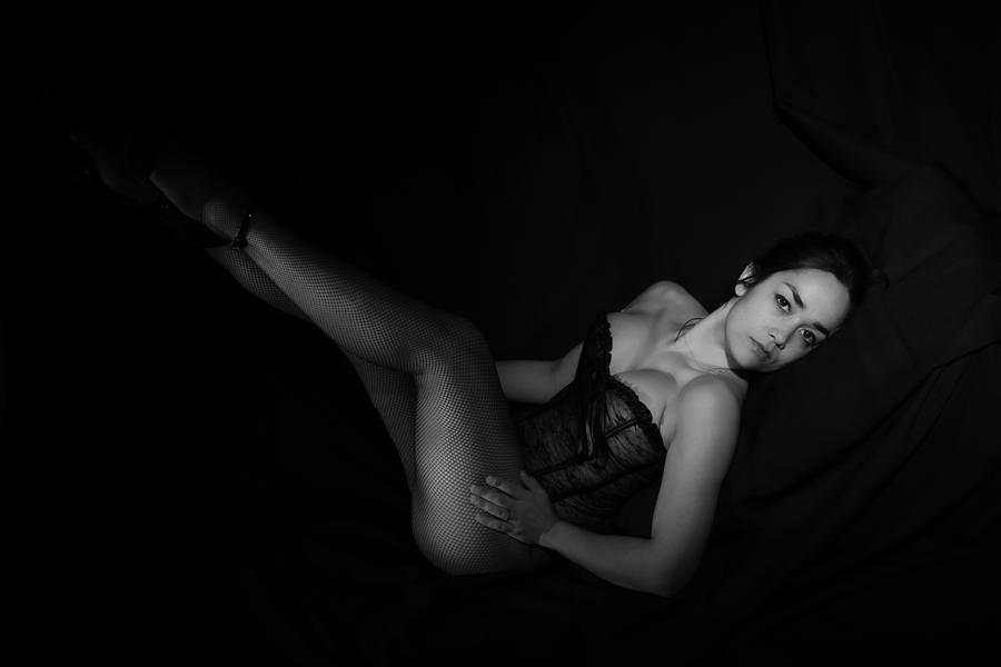Portrait Photograph - Femme Fatale by Thierry Lagandr (transgressed Light)